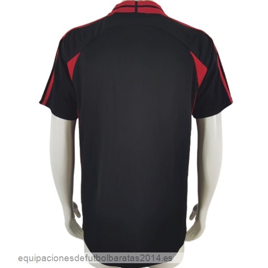 Nuevo 3ª Camiseta AC Milan Retro 2000 2001 Negro Baratas